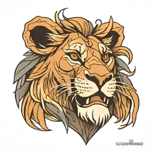 Lion King Animal Face