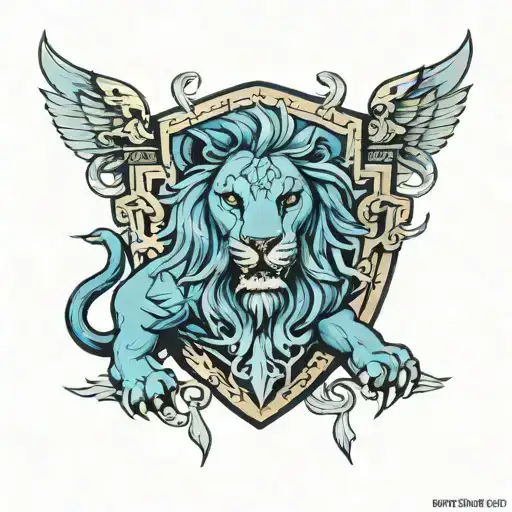 Blue Lion Shield