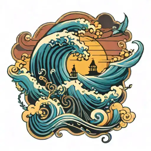 Music Feel Waves Sunrise Sunset