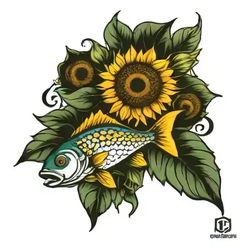 Fish And Sunflowers
