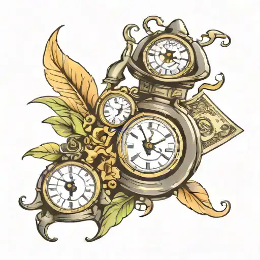 Time Clock And Money