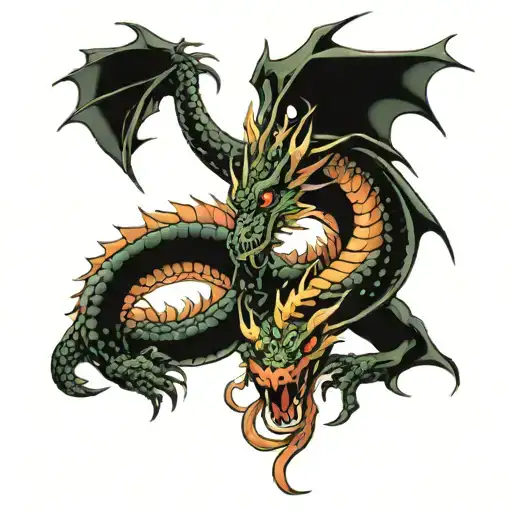 1988 And Dragon Intertwined