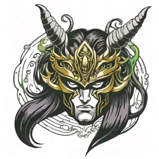 Saint Seiya Libra Japanese Demon Mask