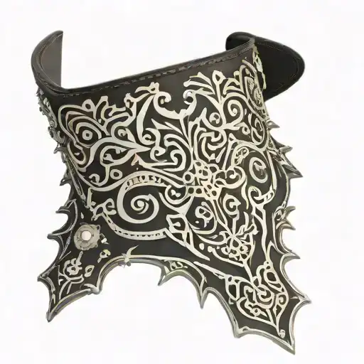 Gothic Collar With Tribal