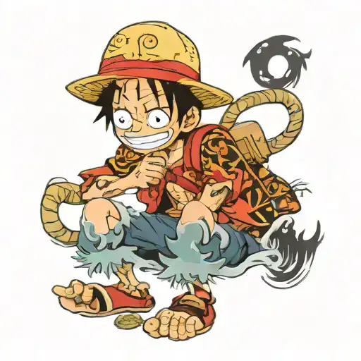 Monkey D Luffy Fun Illustration