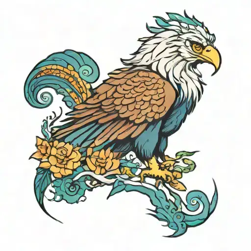 Lion Peacock Mountains Moon Wedge Tail Eagle Ocean Forest