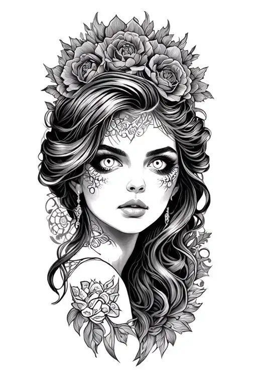 Woman With White Eyes