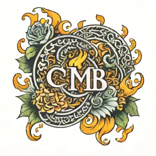 Fire And Money Around The Letters C M B