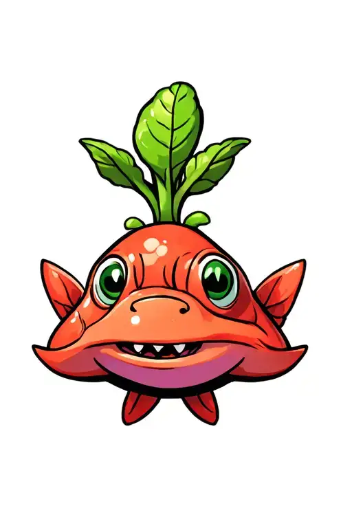 Funny Piranha Plant Smiling