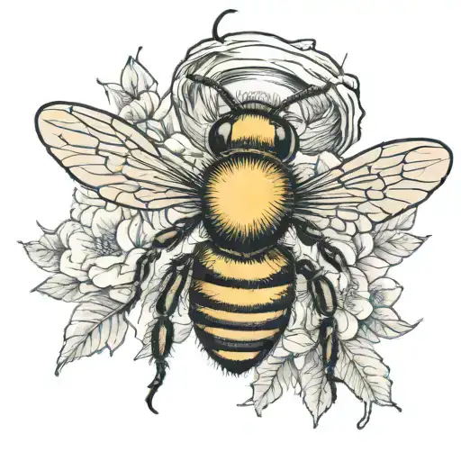 A Bee Wearing A Bonnet