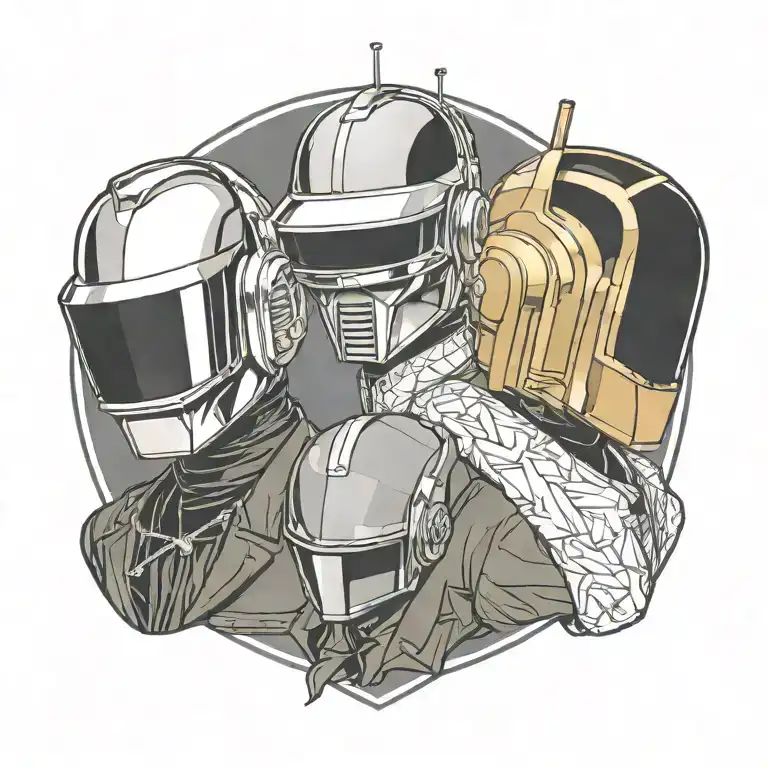 Daft Punk As Tattoo Artists