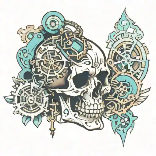 Skull And Mechanism Integrated