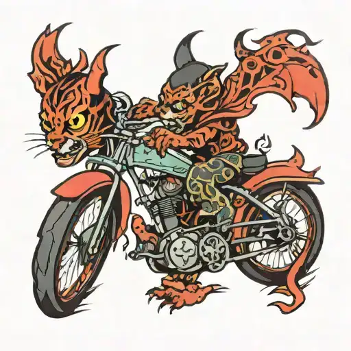 Bicycle Devil Cat