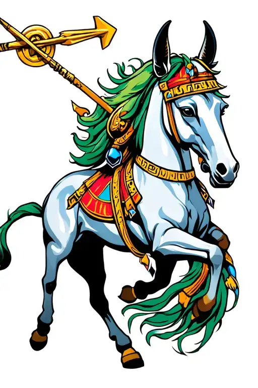 A Centaur Represented By The Sign Of Sagittarius
