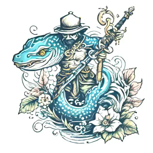 Be Like Water Formless Shaperless Add Sword And Anmimal