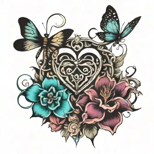 Infinity And Heart And Dragonfly