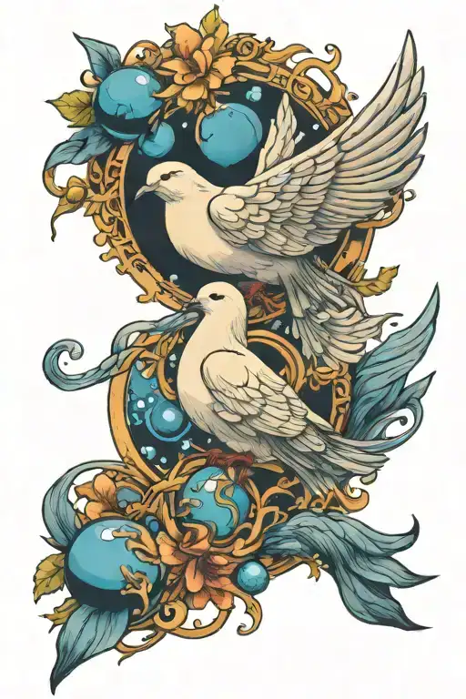 Dove And Planet Neptune Planet