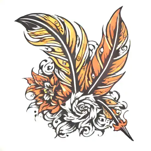 Flaming Feather Feather Feather Feather Feather