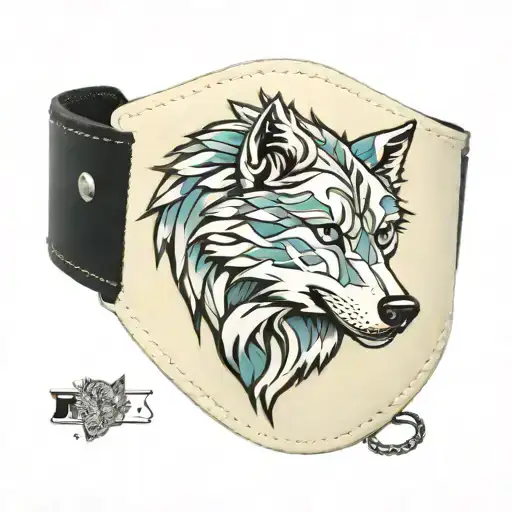 Armband With Wolf Icon