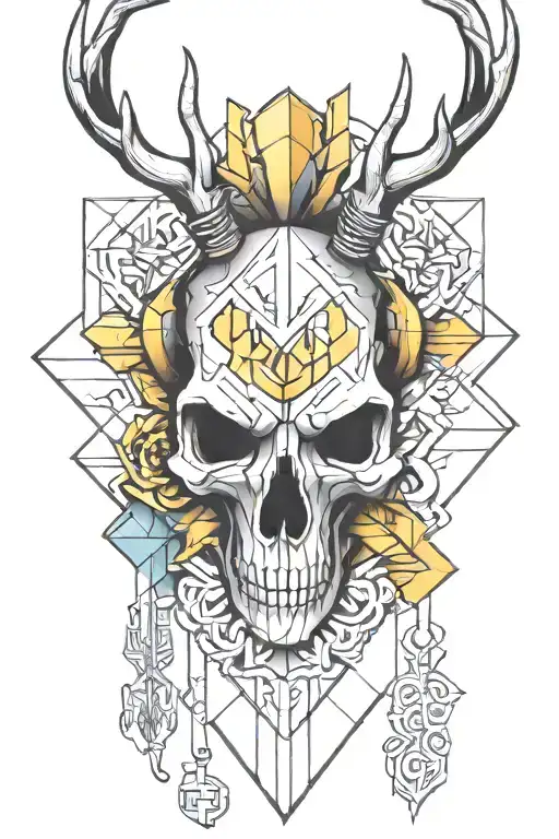 Geometric Design Behind Bucks Skull