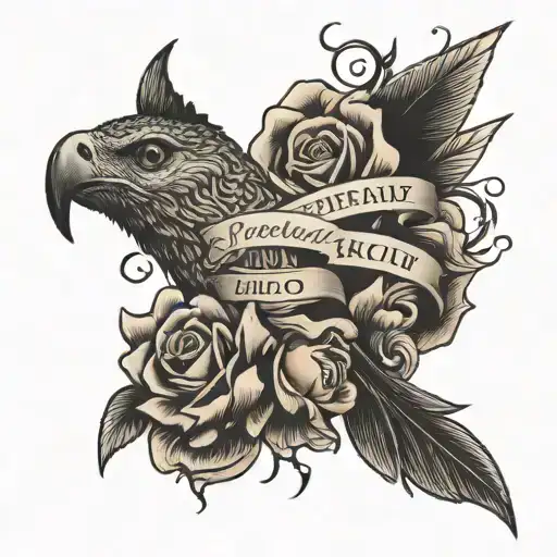 Small Quote On The Side Of The Neck