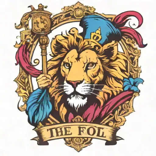 The Fool Tarot As A Lion Jester