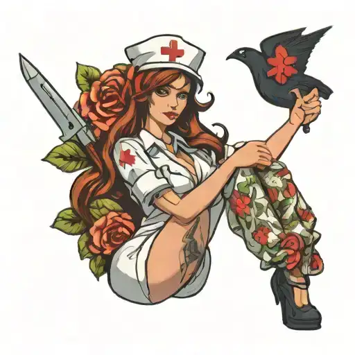 Sexy Nurse Symbolizing Healing