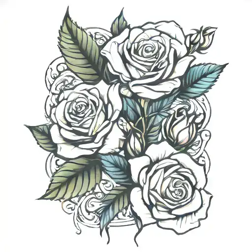 Roses And The Word 'Larose'