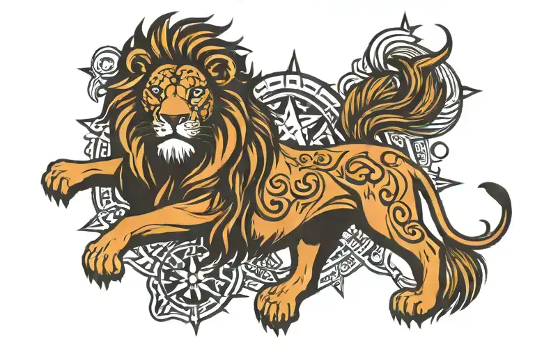 Lion Of Judah And Star