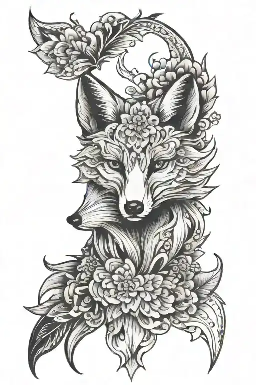 Mandala Fox Head