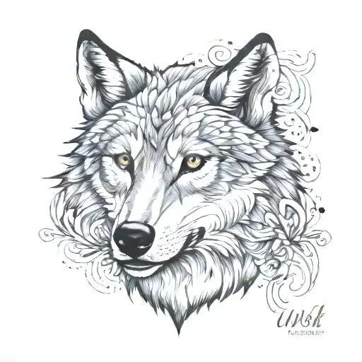 Wolf Authority Using Dotwork