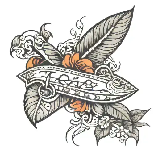 Travel Tattoo Forarm Band