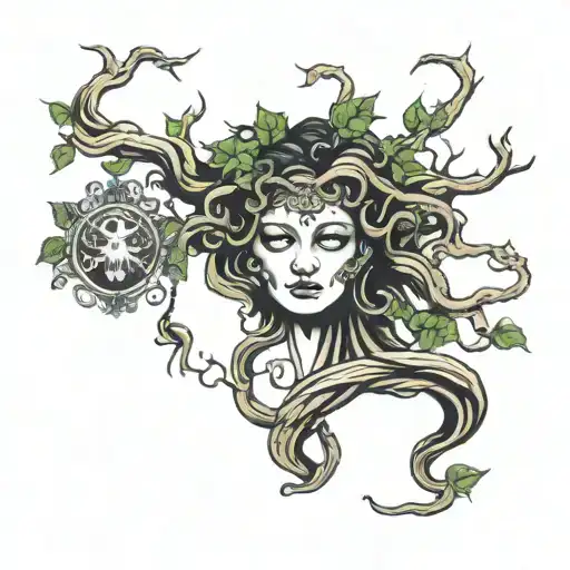 Medusa Head And Poison Tree Of Life