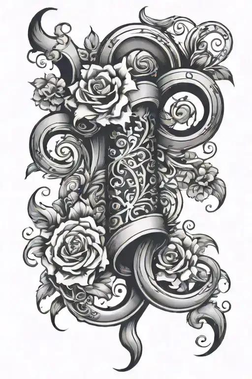 Scroll With Name And Dates