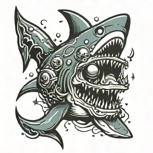 Diverhelmet Shipwreck Shark