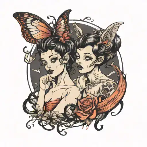 Fairies Good And Evil Whispering In My Ear Neck