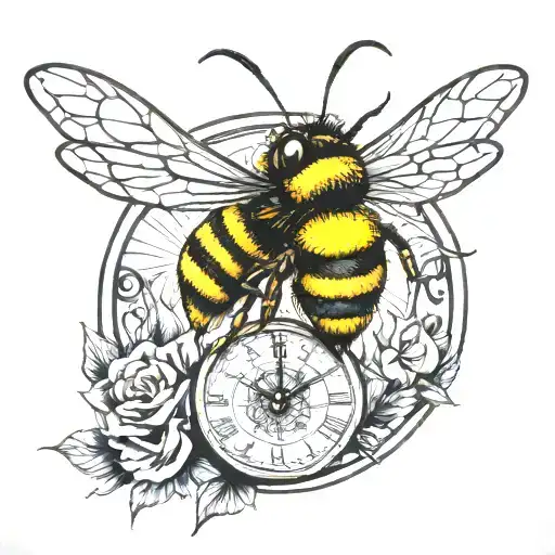 Bee And Clock
