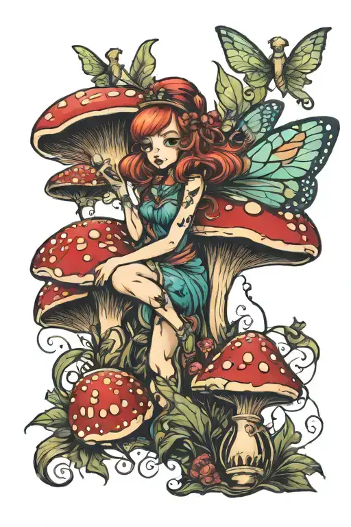 Hourglass Mushroom Fairy