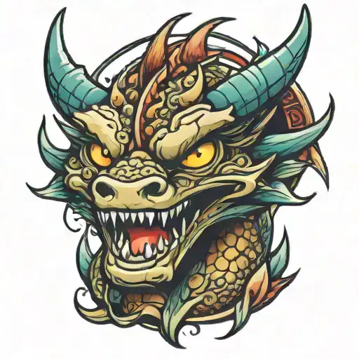 Dragon Winking Metal
