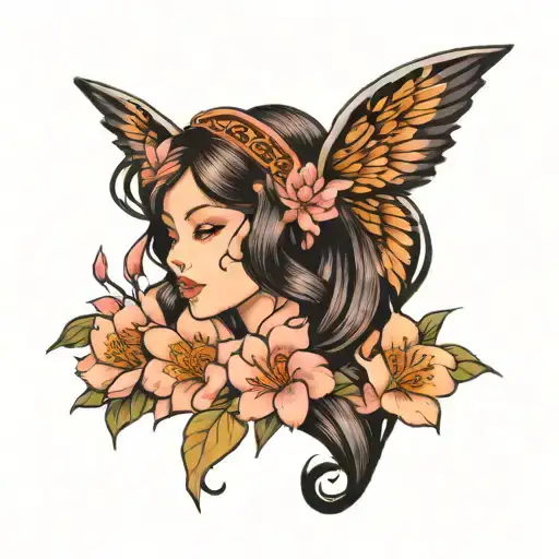 Odette Yvonne Leo Stars Angel Sakura Flowers