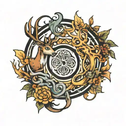 Deer Horns As Yin And Yang