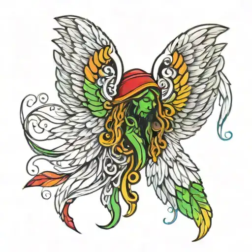 Rasta Angel Wings