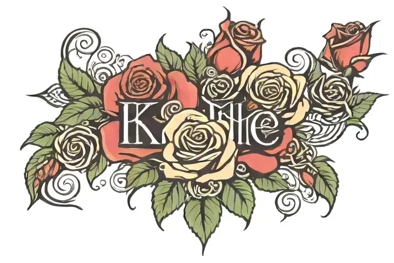 Roses With The Word Kichele