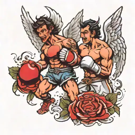 Angel Boxing Demon Good Vs Evil Boxing