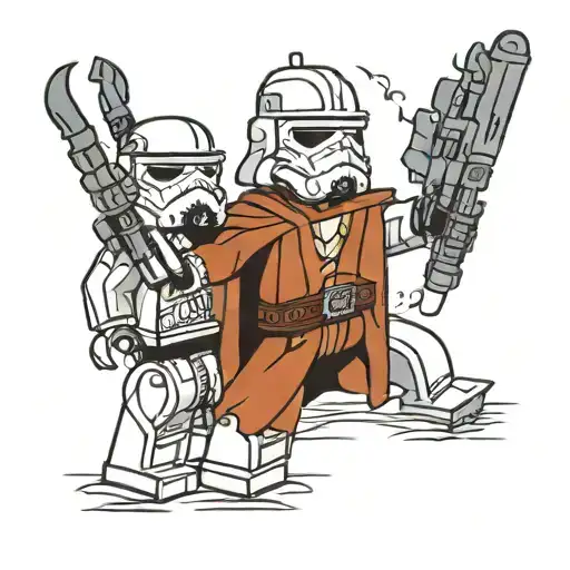 Lego Star Wars Fight Scene