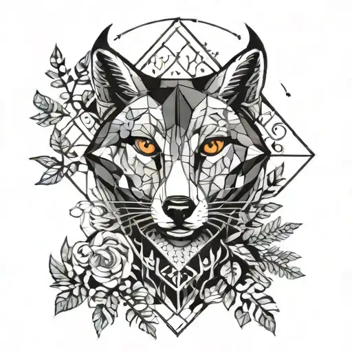 Forest Blackout Symmetrical Geometric Shapes