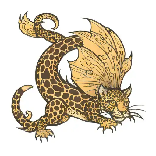 Leopard Spotted Dragon Flying