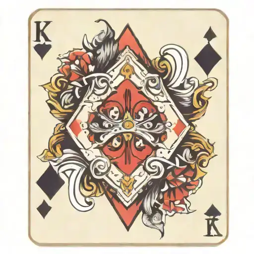 King Diamonds Playing Card