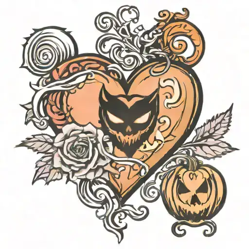 Halloween Love Heart