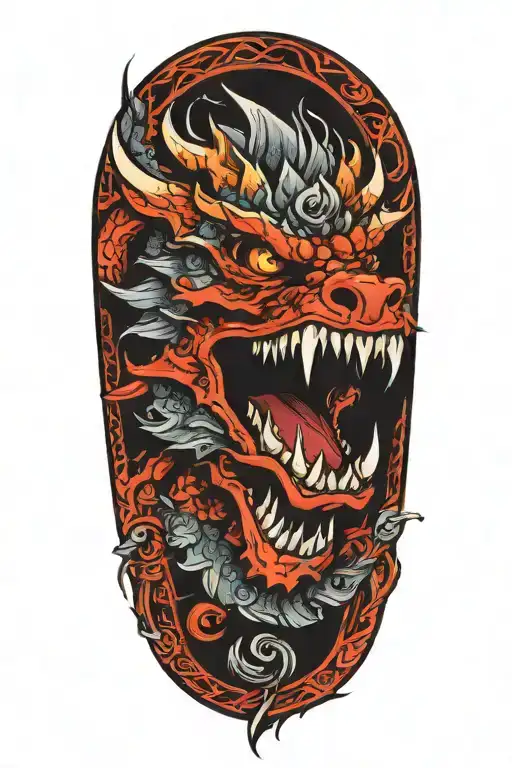 Medevil Dragon Roaring